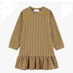 Stylish Kids Dress with Geometric Pattern